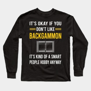 Smart People Hobby Backgammon Long Sleeve T-Shirt